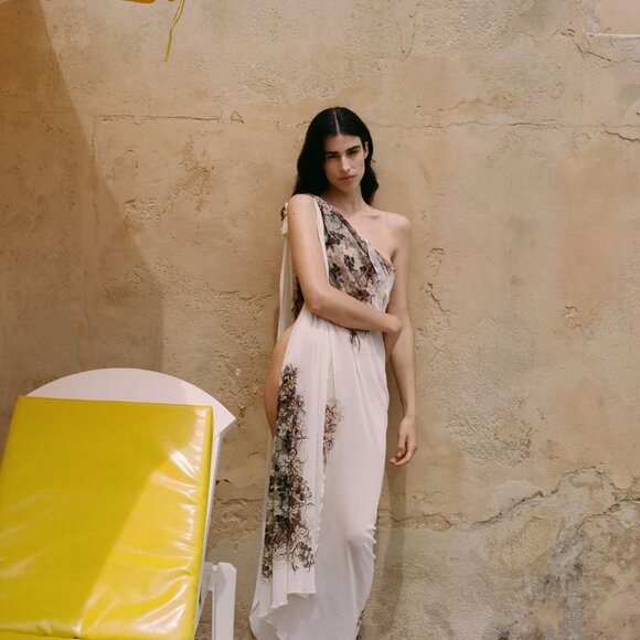 rare 90s jean paul gaultier scarf wrap ups grape print - Picture 8 of 13